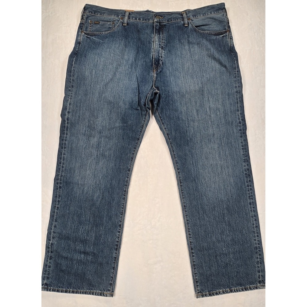 NWT Polo Ralph Lauren Hampton Relaxed Straight Jeans Blue 48B x 32 Mens Denim
